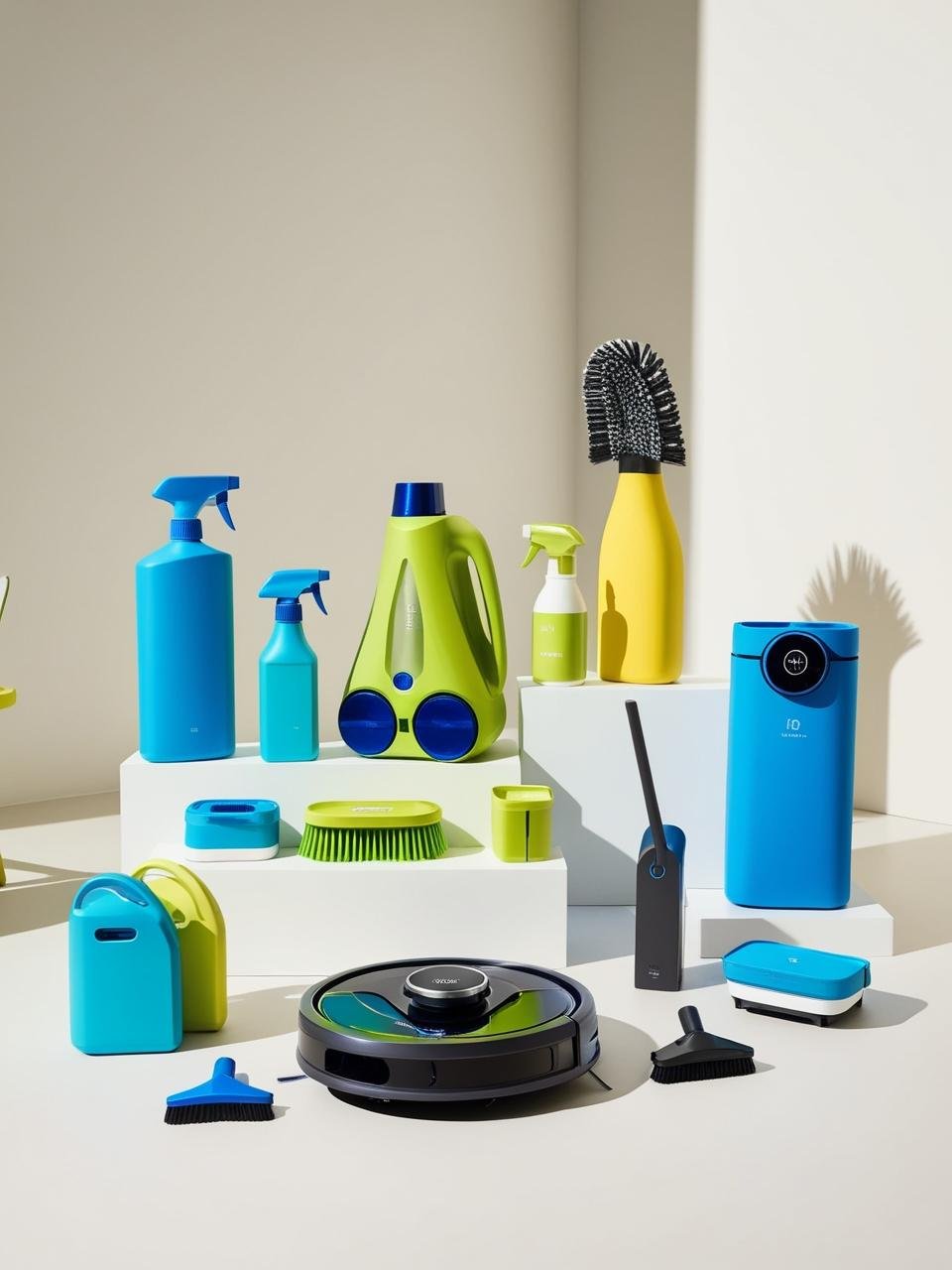 home cleaning supplies and devices